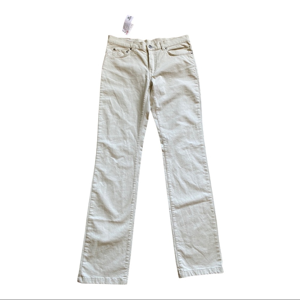 Lacoste NWT Beige Mid Rise Straight Leg Pants Sz 8